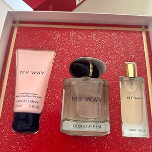 Giorgio Armani My Way Fragrance and Lotion Set LOW BALL OFFERS DECLINED